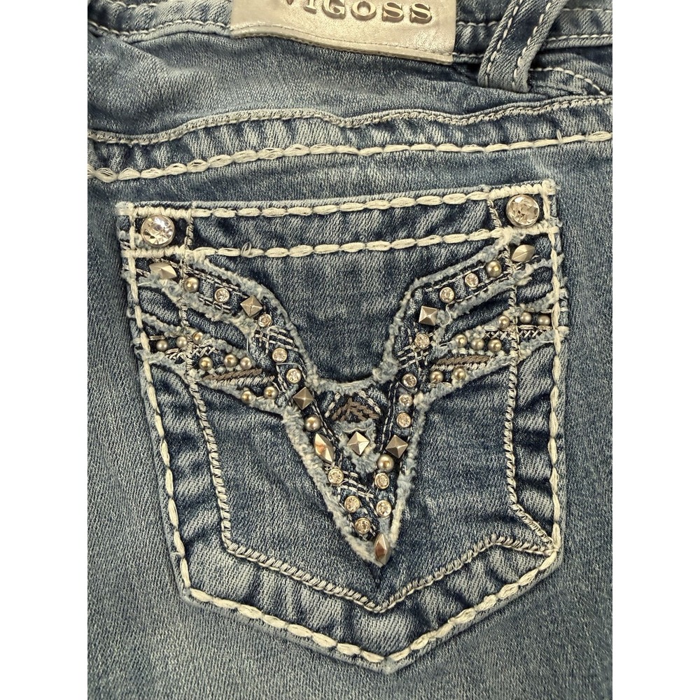 Vigoss The Chelsea Vintage‎ Capri Cropped Denim Jeans Womens Size 5/6 - Picture 5 of 15